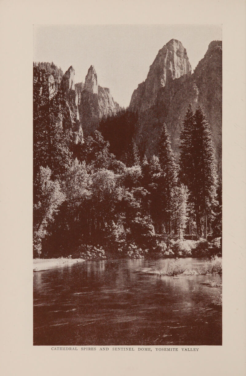 YOSEMITE VALLEY ENTINEL DOME, c © AND CATHEDRAL SPIRES