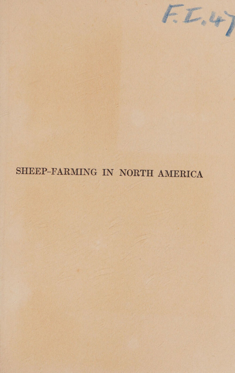 SHEEP-FARMING IN NORTH AMERICA