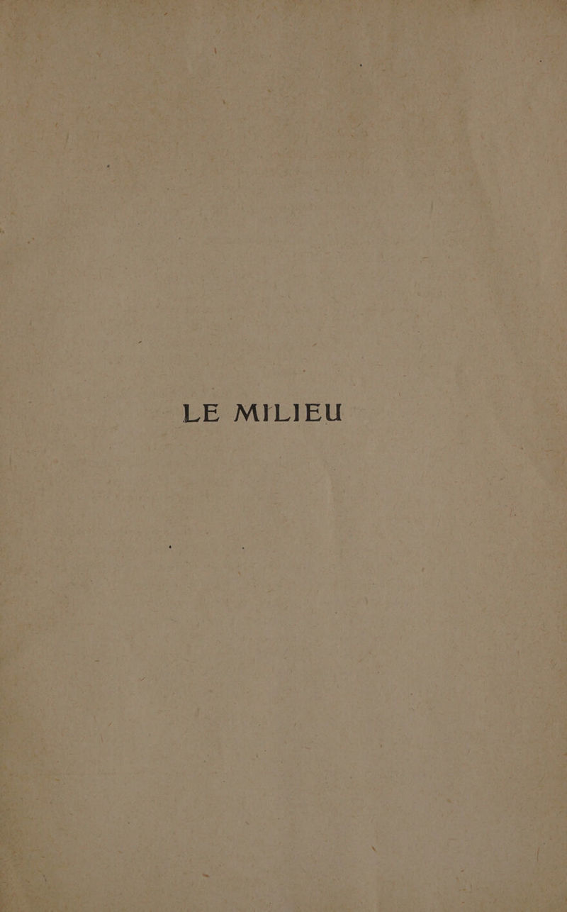 LE MILIEU