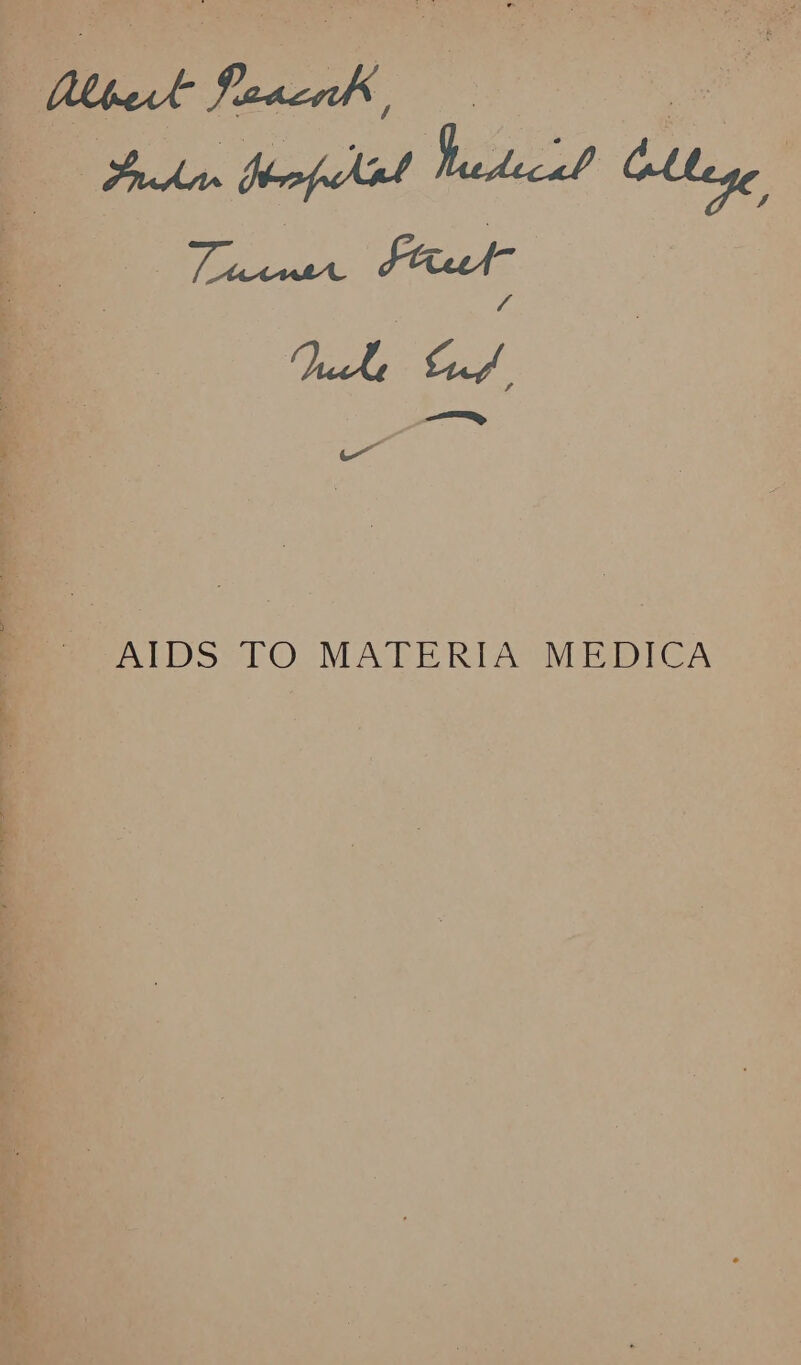 Lh «aa ¥  TO MATERIA MEDICA 