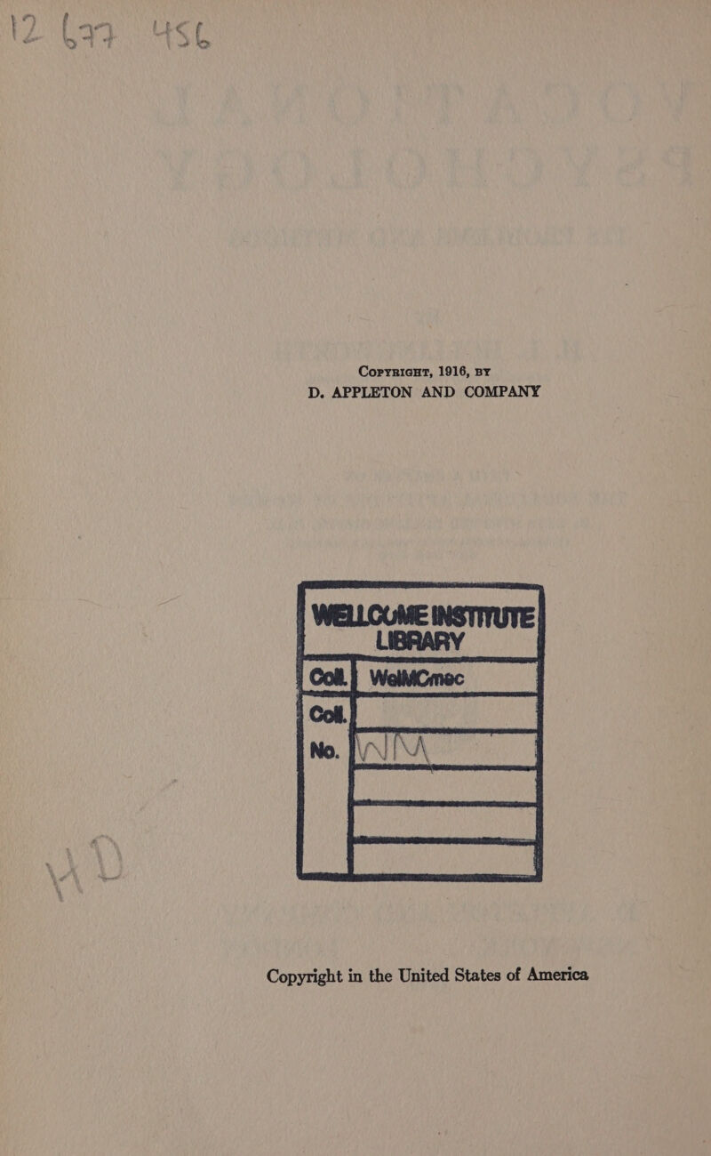 Copyright in the United States of America