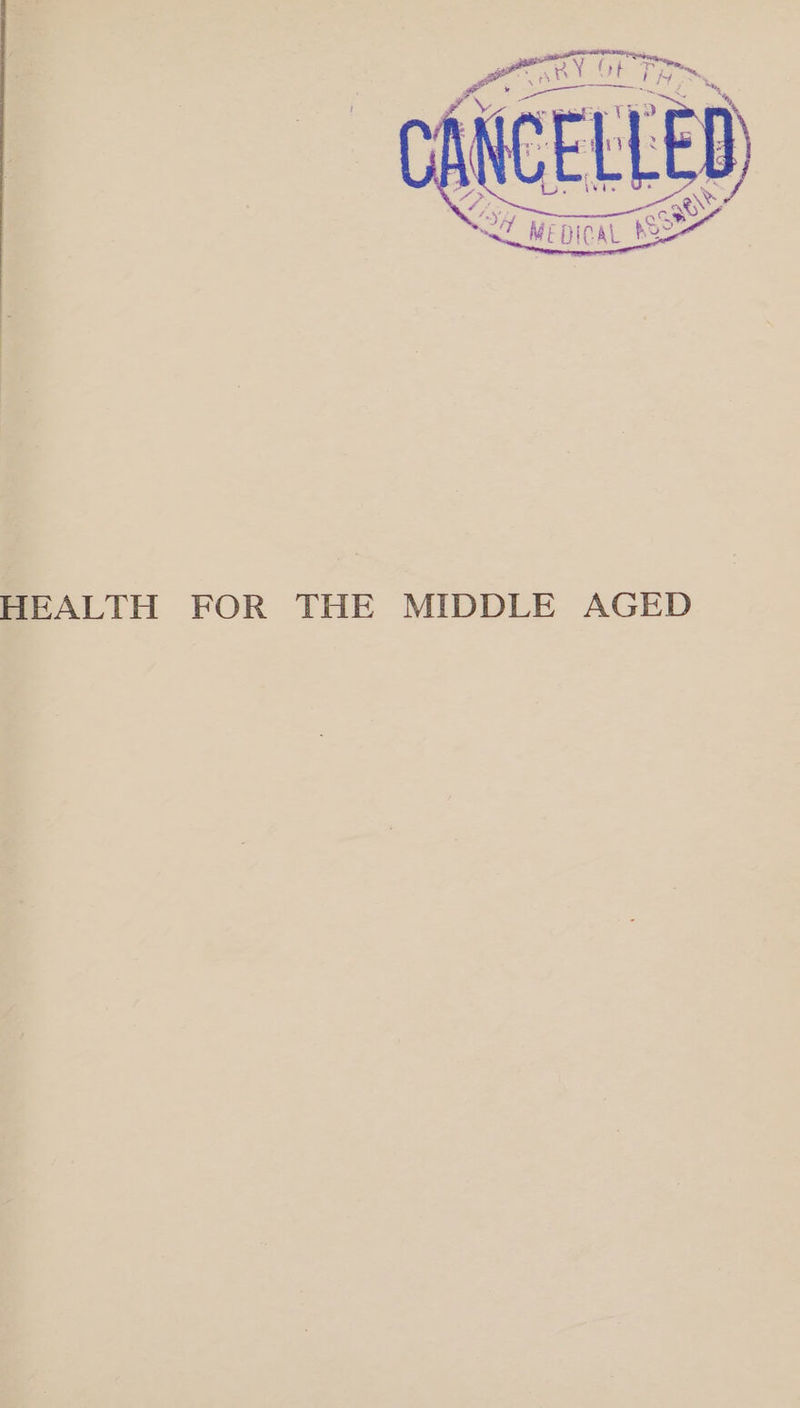 HEALTH FOR THE MIDDLE AGED