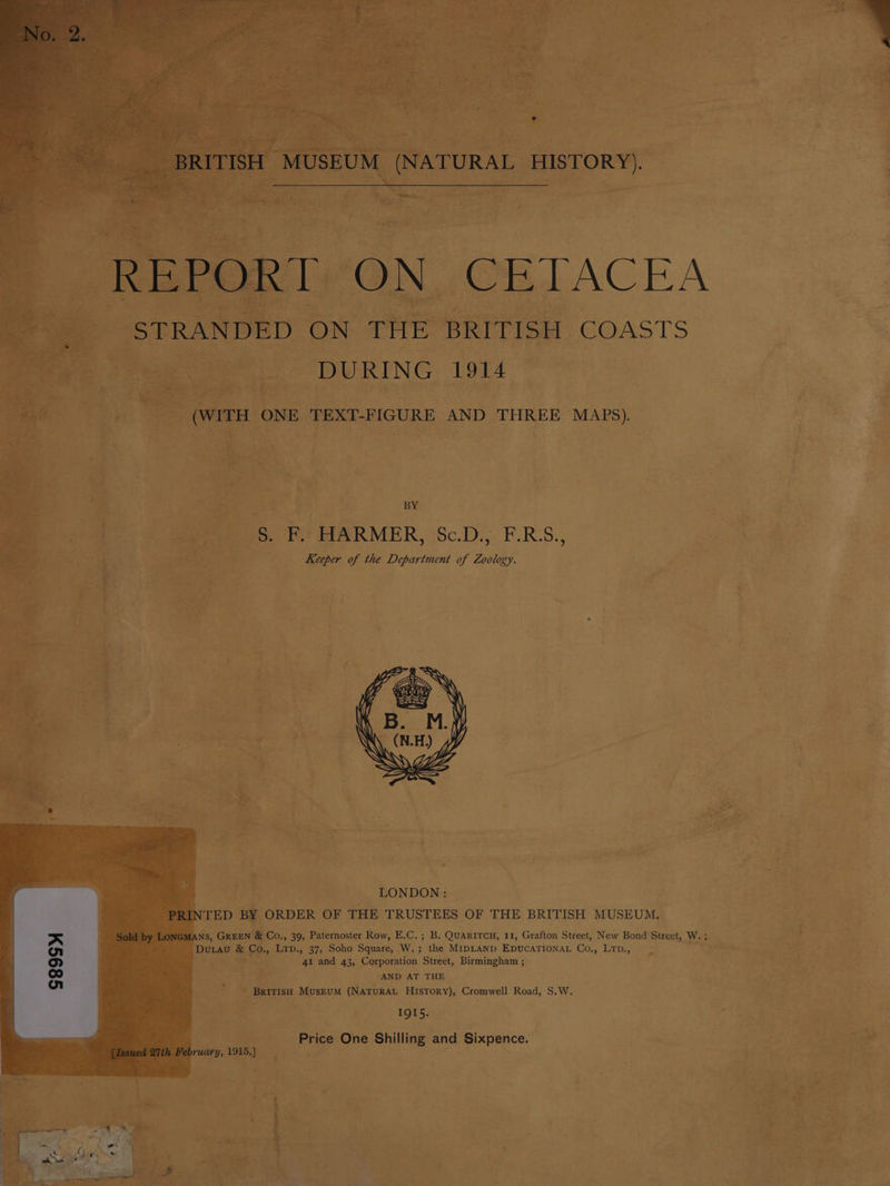 ape RITIS! _§. F. HARMER, Sc.D., F.RS., Keeper of the Department of Zoology. : ; LONDON: © NTED &gt; BY ORDER OF THE TRUSTEES OF THE BRITISH MUSEUM. DuLau &amp; Co., Lrp., 37, Soho Square, W.; the MIDLAND EDUCATIONAL Co., LTp., 41 and 43, Corporation Street, Birmingham ; ie AND AT THE ‘Barris Museum (NaTuRAL History), Cromwell Road, S.W. IQI5. Price One Shilling and Sixpence. - *