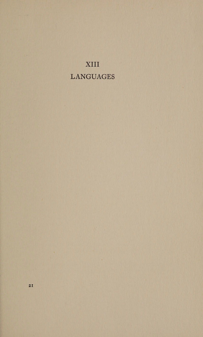 21 XIII