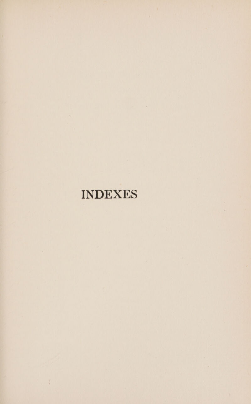 INDEXES