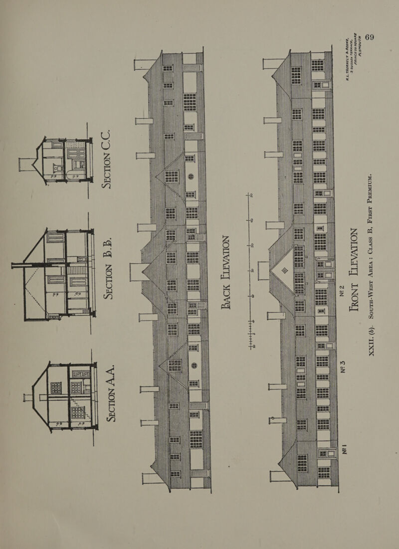 SECTION C.C. ——— ae in as mm = I SECTION b.B. \ at | } Ti (nie) F (ZVAE SECTION A.A. IOI) mim ia. — _——— sll Se BEGGS EEE Boeeee eaaee 7 [| =—— Smee 4 cu ml BACK ELEVATION N22 FRONT ELEVATION ess eau 5 ~r ys