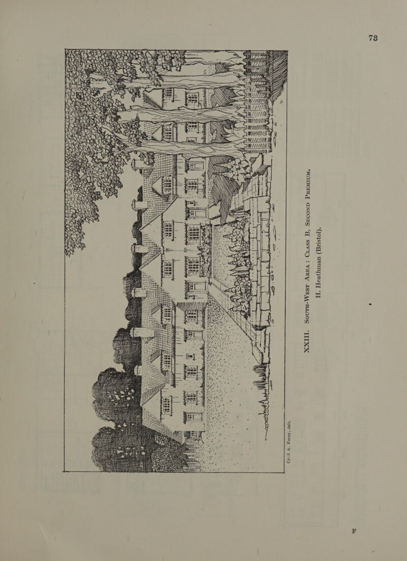 ie DZ Page ot: LIL ce D> be store? Hr lig oe a IIA —S oS. LILA | Lf/ Ly, Dy yd; BSC: ne a5 LY ¢ a a, Cyril A. Farey, delt. Cuass B, SEconD PREMIUM. H. Heathman (Bristol). Soutu-WeEst AREA 738