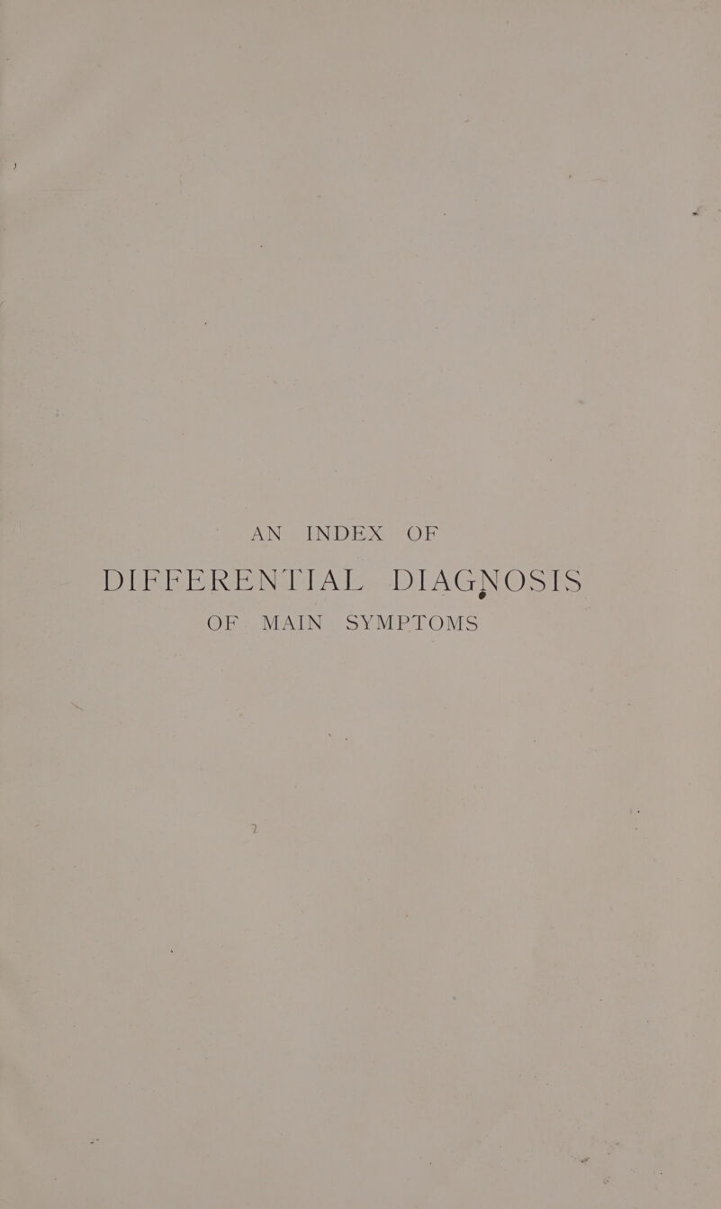 PIN SI IN i xe ee Pre hosel AT sD TAG NOs |S OF MAIN SYMPTOMS