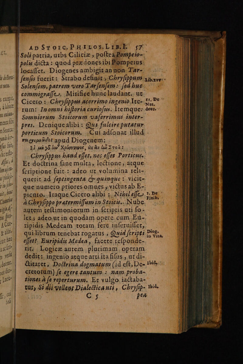 13/114 j acl , Alübort t AUAM menta fol ^ l Ani TI ACC V alibi qui het 4 (ctl ] ver docte yo (ici uci bi |l | porticum Szoicorum. | | I | | ul | | | | | | ] C 5 ectione, atque fe^ 1.De : Diog. iu. Vitds 1c our ral Ke Ex uc. — EI EE we ua tacens cud isl -—