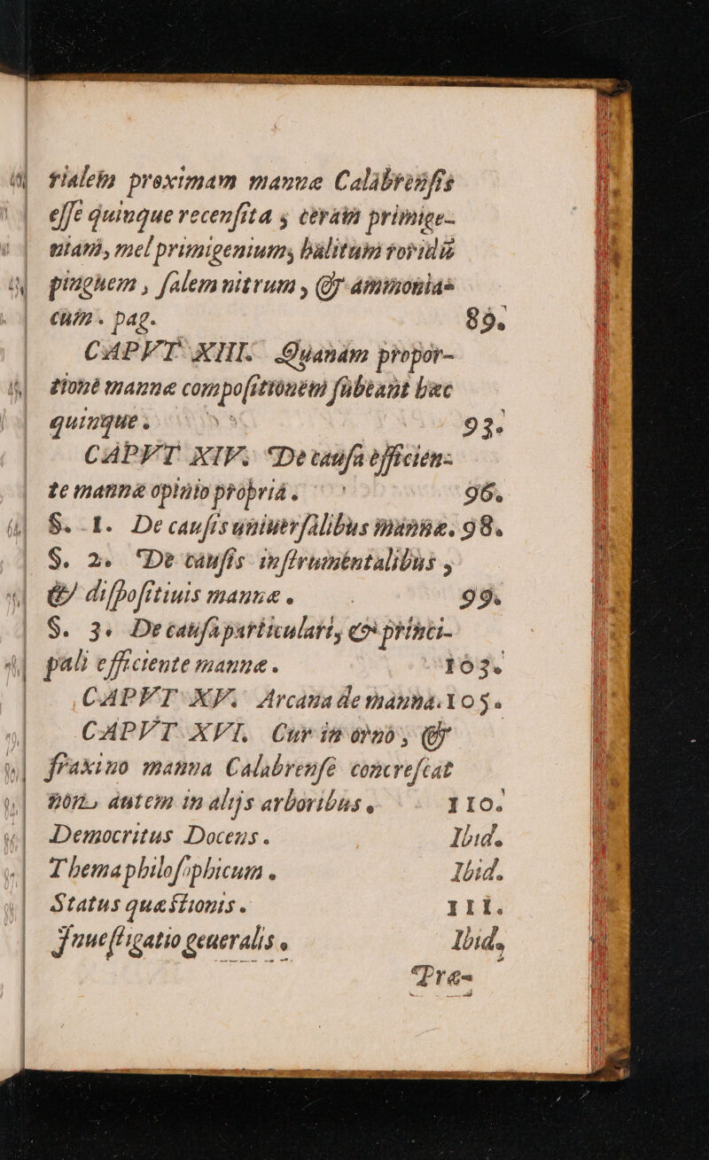 /À hd | | | | [r4 j | l ) 3 n | 0a 1 1 (1 | 3 (4 | ! | | fialeb prextmam mauue Calibriiffs js efft Quiugue recenfi t4 s CerAI primige- tiat, mel primigemum, balituii foridlis pighem , falemnitrum , (Jj Aminonias CHÍ. pag. — 89. CAPE T XII. Gyanam propor- dont nane corpos dHODEtÀ ond bxc quimgue . y: 93. CAPFT XIF. Deva officien: te inanna opiüib probriá 5105 96. 8..1. DecanfisupiutrfAlibus Dania. 98. $. 2. 'De taufis infirnntntalibus , G dilpofitiuis mau . | 99. $. 3« Deiaufapatitculatt, «ox princi- pali efficiente manua . 163. CAPFT XF. Arcaua de magna.lo js CAPVT XV Curimosno, (E fraxiuo mama. Calabrenfé. comcrefcat Democritus Docegs . Ilid. T bemaplulofphicum . lbid. Status quatit ; IIl. Tres