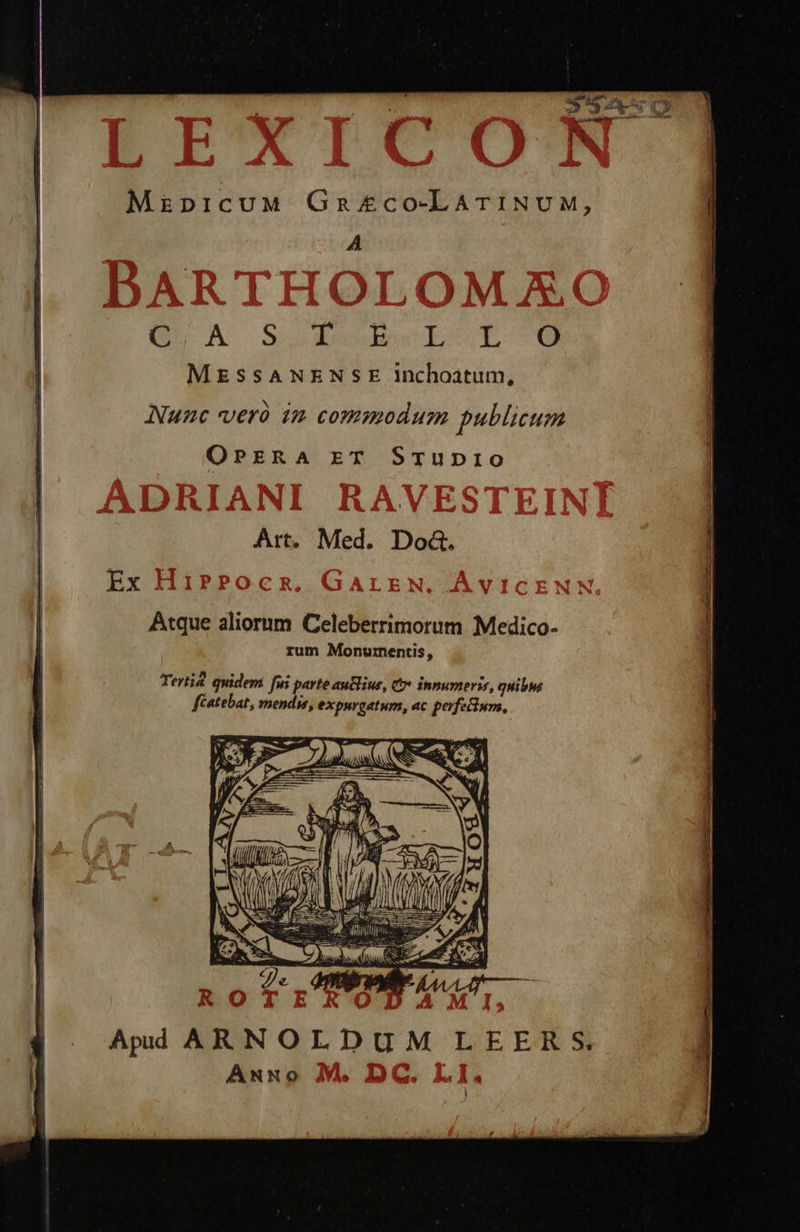 MzpicuM Gn£co-LATINUM, A | GL A S oqLokCLbOI 9 l MESSANENSE Inchoatum, | Nunc veró im commodum publicum OPERA zT STUDIO Art. Med. Do&. | Ex | Atque aliorum Celeberrimorum Medico- rum Monurnentis, Tert. quidem: [ui parte auEliur, C innumeris, quibm fcatebat, mendis, expurgatum, ac perfeiinm, |