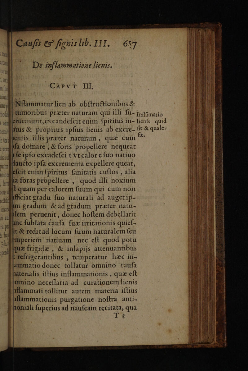 ife n io : adu vm e ieri tp marea mona , lert jcus d eu | J' yt 3b ped De inf lammatione lienis. erüemunt,excandefcit enim fpiritus in- lienís quid Htüs &amp; proptius ipfius lienis ab excre- 2 PME jenris illis preter naturam , quz cum ya dotrare , &amp; foris propellere nequeat Me ipfo excidere t vtcalor e fuo natiuo daucto ipfa excrementa expellere queat, fcit enim fpiritus fanitatis cuftos , alia 4 foras propellere , quod illi noxium it quam pet calorem fuum qui cum non ificiateradu fuo naturali ad augetip- um gradum &amp;ad gradum przter natu- dem peruenit, donec hoftem debellarit inc fublata caufa fuz irritationis quief- it &amp; reditad locum fuum naturalem feu Mnperiefn ríatiuam nec eft quod potu quz frigidz , &amp; inlapijs attenuantibus reftigeraritibus , temperatur hzc iri- hflammati tollitur autem materia iftius nflammationis purgatione noflra anti- noniali fuperius ad naufeam recitata, qua fs - -. Ja i de muU de I, ao a HANE D iud cta UM Wie. rm as E ka ie aiccasiv rm it Cp tal dietis in tea ecl a e B sd dt sot etu CAKE c aut -— E: - acrerie— PE - o : X 4  : Su SUB zac o e cales cii oi ti RING o D o S d Fui ir i