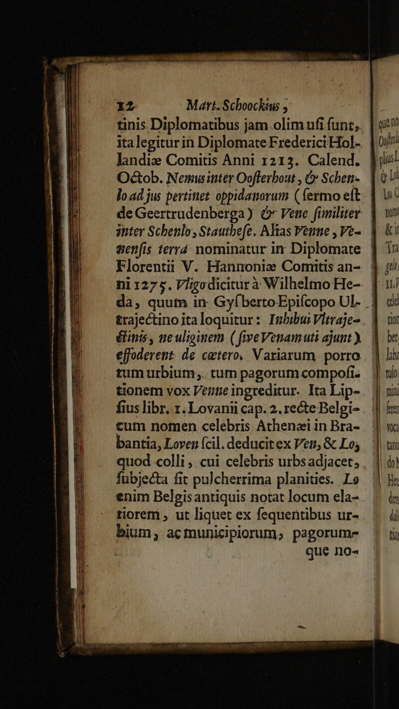 mE IEEE Ex —— ——— -- E cx ECGUEee ee 0t EE EA EET CER SUR - cce c Sce lim osa lr oT il e : € E -- - H 12 Mart. Schoockiw ; ita legitur in Diplomate Frederic Hol- landi Comitis Anni 1213. Calend. Octob. Nemwinter Oofferbout , Cy Schen- anter Schenlo, Stautbefe. Altas enne , Ve- Elorenti V. Hannoniz Comitis an- trajectinoitaloquitur: InbibusVltraje- effoderent. de cetero, Variarum porro tum urbium;. tum pagorum compofi. tionem vox Vere ingreditur. Ita Lip- fius libr. 1. Lovanii cap. 2. recte Belgi- cum nomen celebris, Athenaei in Bra- bantia, Lover ícil. deducit ex Veu, &amp; Lo; fubjecta fit pulcherrima planities. Lo enim Belgisantiquis notat locum ela- tiorem , ut liquet ex fequentibus ur- bium; acmunicpiorum, pagorume que no-
