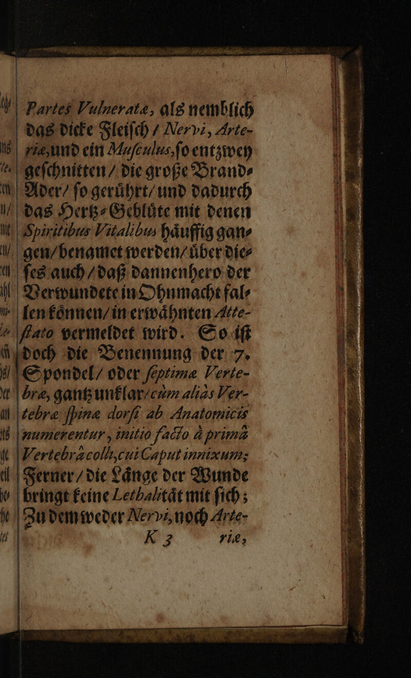 ta tice Slei(th / Nervi, 4rte- I6 | piey DO citt Mofculusfoentsimet ^^ gefinitten / Pie grofe ranve t| 3Xber7 fo gerübrt/tmo Dabur(d) I/ a8 Joc GOcblüte mit penc lt Sparitibus Vitalibus Báuffig gate !/.| gen/benatct ivereenz über ofc ll fed aub / bafi vannenbero oct I| SBerebunbete in£obnmadt fale ^ fenfónnen/in eriodbnten Afre- ^. ffato 9ermefoct tviro. Co ifi &amp;4pocb Dic 2Denennung bcr 7. il | € ponbel/ ober feptima Verte- (t1 ore, gantbunflar/cem alizs Ver- ill. Zebre: [pine dorff ab Anatotuicis lÁ | yuemereutur , initio fatfo à prima ft |ertebrzcoll,cui Caput innixum; ti | Seruer/ bic £ángc oer 29unoc * | bringt £cíne Lecbalitát mit ficb ; i dutamibcocr Nerva nod ztrze- Hu K 2 i£
