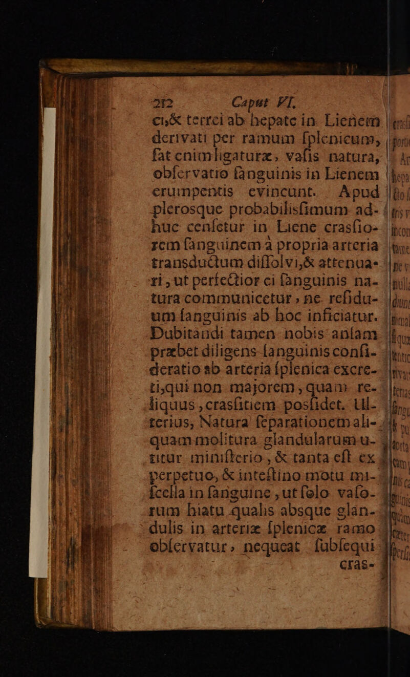 IX Am um n M MEser an. » pee -— - - » T Tc : TIT ——— : RUE. g« o Ver a t : e i 212 Caput FT. ci terrci ab hepate ia. Lienem derivati per ramum Í[plenicum; fat cnimligaturz, vafis natura, obícrvatio fanguinis in Lienem erumpentis evincunt. Apud plerosque probabilisfimum:- ad- huc cenfetur in. Liene crasfio- rcm fanguinem a propria arteria transductum diflolvi,&amp; attenua- ri , ut perícttior ci [ànguinis na- tura communicetur » ne. rcfidu- um fanguinis ab hoc inficiatur. Dubitandi tamen. nobis anfíam przbet diligens fanguinis confi- deratio ab arteria fplenica excre- liquus ,crasfitiem. posíidet. ul- | esl [ por nt ]L Ilo] obíervatur; nequeat . fübíequi