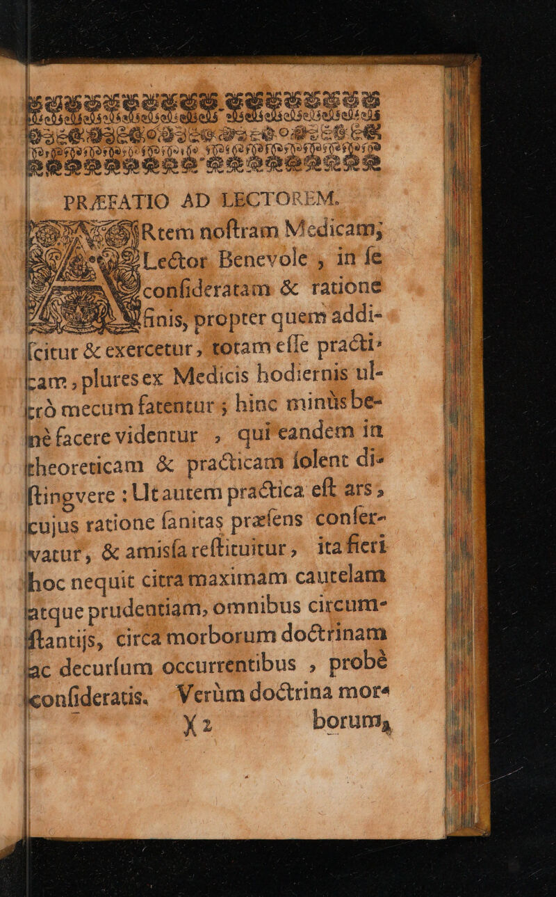Kr pwci terere nemo EGUR xU e Me ed pilis ARES 6 eas. 288 iar ar ona: uid bias hobbies ur MER OS du O3 UgcQodJg-e ur ce odo c CHE PRJEFATIO AD LECTOREM. NIU WE WA CCSURtem noftram Mcdicam; e Lector. Benevole , in fe SER EN See confideratam & ratione — cujus ratione fanitas prefens confer- iwatur, & amisfa reftituitur, ita fieri lhoc nequit citramaximam cautelam jatque prudeutiam, omnibus circum Mlantijs, circa morborum doctrinam lac decuríum occurrentibus , probé Iconfidcratis. Veràm doctrina more | X2 borum