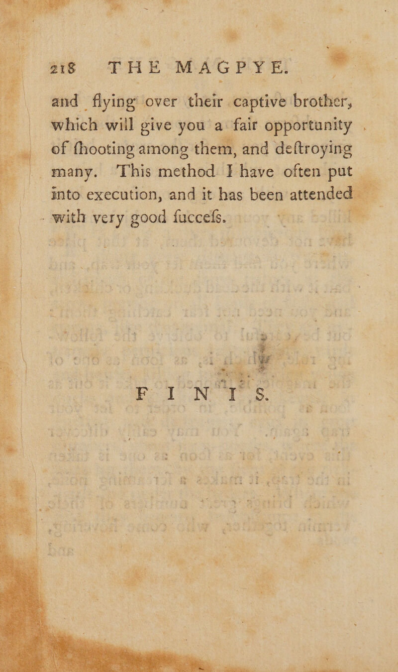 and flying over their. captive brother, which will give you a fair opportunity of fhoating among them, and deftroying into execution, and it has been attended — - with very good fuccefs. = 5 &gt;&gt; ee ca ie 3 * Y ee i . ae Or &amp; no’ oe . “e gf , ree