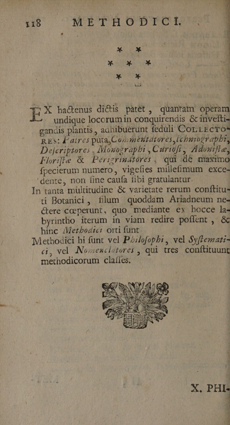 uj MEITÉODICI P ERI EA hactenus dictis patét , quantam operam undique locorumin conquirendis & invefti- gandis plantis , adhibuerunt feduli Cor.rrcro* REs: £ aires puta Coz;mestatores,lcbuiograpbt, Dejeriptores , IMouographi , Curift, Aduufte, Flrihe & Perigrimátores . qui dé maximo fpecierum numero, vipefies millefimum exce- dente, non (ine caufa fibi gratulantur. In tanta mültitudine & varietate rerum conftitu- ti Botanici , filum quoddam Ariadneum ne- c(tere coeperunt, quo mediante ex hocce la- byrintho iterum in viam redire poflent , & hinc /Mezbod:c: orti funt. Methodici hi funt vel Pzofopb:, vel SyfFemazi- ái, vel Nowenclatores , qui tres. conftituunt methodicorum claíles.