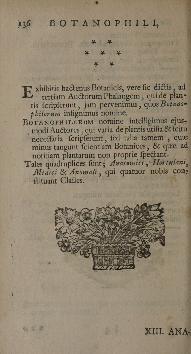 nó BOTANOPHILI xhibitis hactenus Botanicis, verefic dictis, ad - tertiam Auctorum Phalangem , qui de plan : tis Ícripferunt, jam pervenimus, quos Bofago- | philorum infignimus nomine. 1 BoraworniLoRuM nomine intelligimus ejus- - . modi Auctores ,qui varia de plantis utilia & fcitu | neceffaria ícripferunt, fed talia tamem , qud: minus tangunt fcientiam Botanices, & qux ad notitiam plantarum non proprie fpectant. : Tales quadruplices fünt; /lzazemict ,' Hortulant,. Meáici & Anomali , qui quatuor nobis cons. ' ftituant Clalles. n 1 , . L s