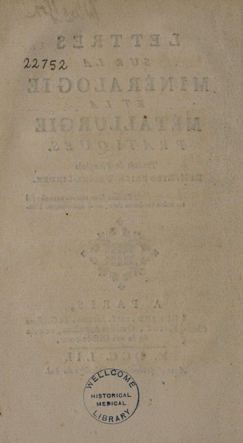 wy 22162: : Big | de \ A 6 &amp; HISTORICAL MEBICAL ET ASS