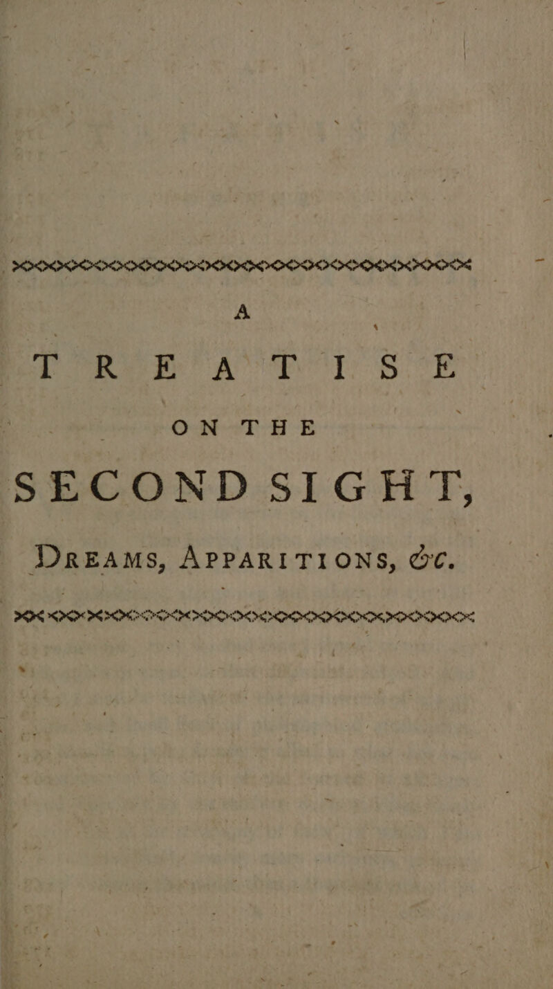 | PAPRDR PREAH OCP HOPES OG OK PPR IIS A PoRew AR YS BCE : | ON THE SECOND SIGHT, Dreams, APPARITIONS, OC. | PEPE RPS OS SRT EOS OE IIR SS, OI