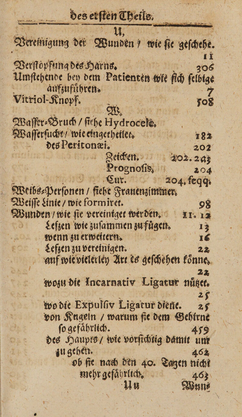 Weng der Wunden wie efi € gefheße 85 Verſtopfung des Harns. Umſtehende bey dem Pede 8 wie fi feige 5 6 aufzufuͤhren. | 7 Vitriol- Knopf. VVV Waſfer⸗ „Bruch ſehe Bydrecele. f Waſſerſucht / wie einget heile. 182 | des Periton i. 202 Zeicken. 202. 23 | Prognofi 8 204 . Car. Bog fegt ; Geier! fiche Frauenzimmer. | Wieiſſe Linie / wie formiret. | 98 . fie vereiniget werden. II. 12 Lefzen wie zuſammen zufügen. 13 wenn zu erweitern. 8 6 15 Lefzen zu vereinigen. auf wie vielerley Art es geſchehen be wozu die Incarnativ Ligatur nter wo die Expulſix Ligatur diene. 275 von Kugeln / warum ſie dem Gehirne fo gefährlich. 459 des Haupts / wie vorſichtig damit um ob ſie nach den 40. Tagen nicht