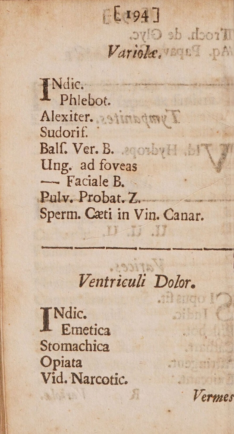 Alexiter. ; siste X Sudornif. ' ^ad i. Balf. Ver. B. :cosbyH FX Pl Ung. adíoveas - 4 —- Facile B. .. Ea Pualy.-Probat.Z.— ....— — Sperm. Cati in Vin. Canar. Loc Pd ——————— | | Ventricut. Dobor. Ndic. vibus dr Emetica Stomachica 3 T Opiata Cus Vid. Narcotic. d | , — Vermaes