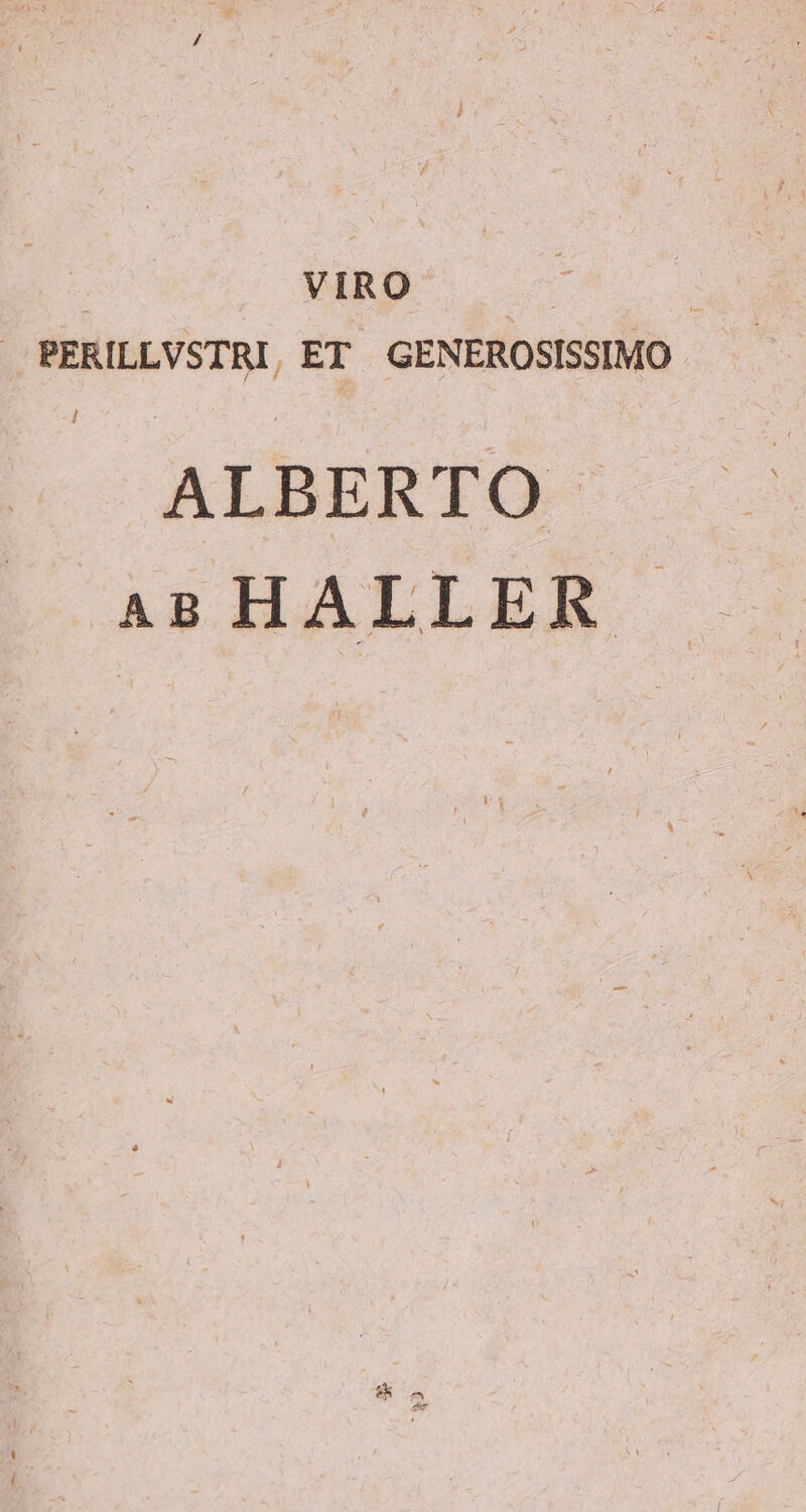 VIRO PERILLVSTRI, ET GENEROSISSIMO ALBERTO ABHALLER