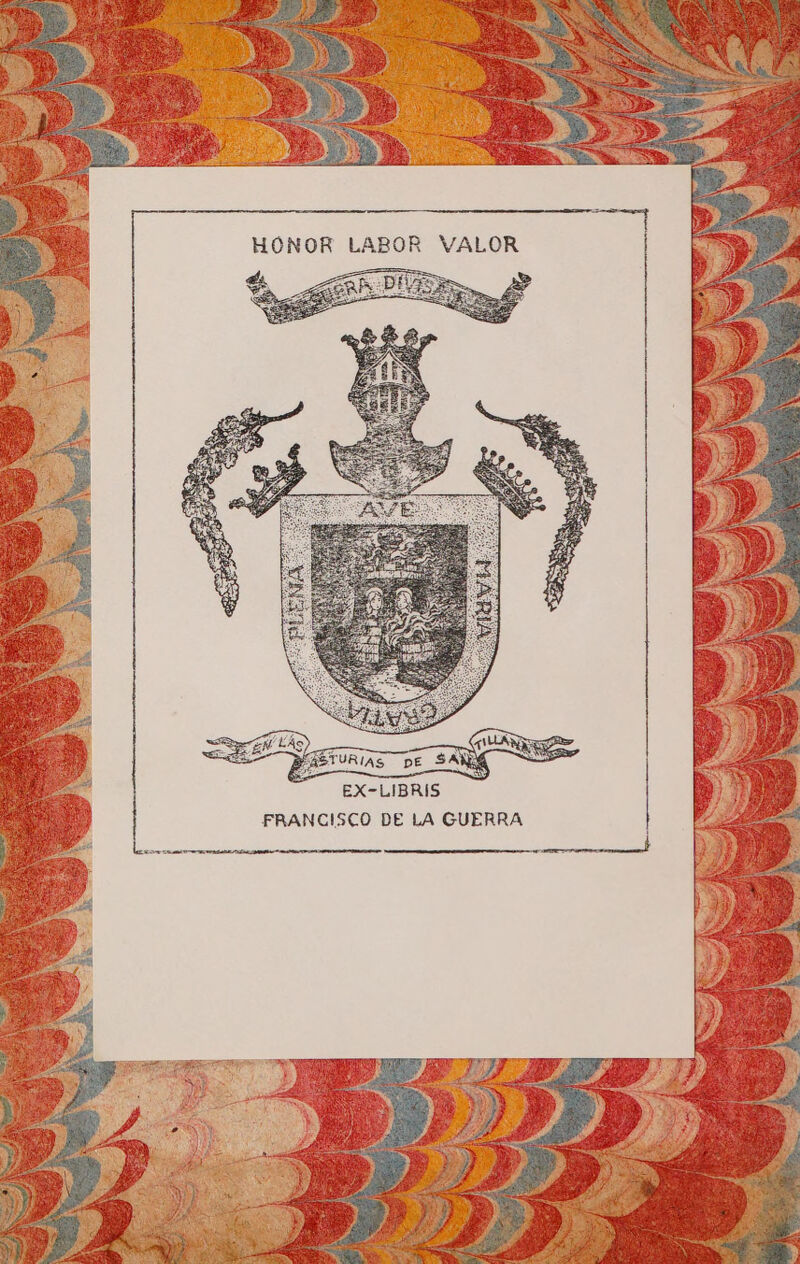 LABOR VALOR RE EX-LIBRIS FRANCISCO DE LA GUERRA | PRI