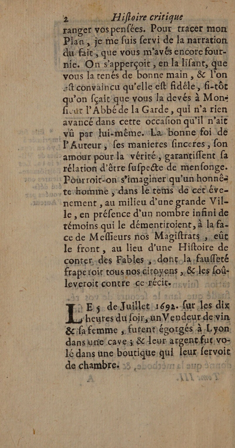 me FRE 2 | DA / 2. 2. Hifloire critique 16 dans une boutique qui leur fervoit de chambres 55 20m el aupres | % k à à