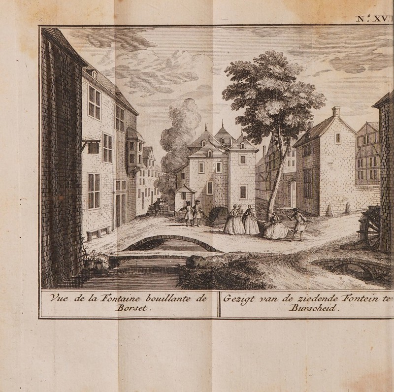 % Vue. de la Fontaine boutllante de Cezigt van de ziedende Tonteitn Le Borset. Burschetd.