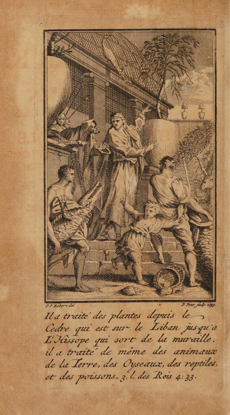 (\ Le We : ARE == \ _ ù { ñ ai ( À Ni Acte ds pré dpiis Le. Care que et sur Le Libar. jusqu'à : L' Assope gui 507€ de La muraille, de la Lerre, des eaux, des reptiles et des pPotssons. EZ L'aes Rois 4:33