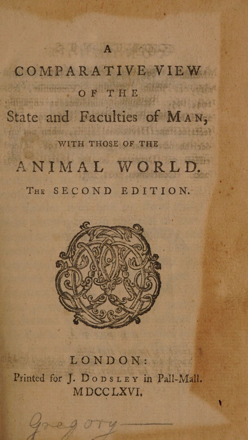 COMPARATIVEVIEW, prey THE social Stat and Faculties of M. A my WITH THOSE OF.THE “fhe oe “ANIMAL WORLD, Taz SECOND EDITION. Printed for J. Dopsxey in Pall- Malle iG : MDCCLXVI, bee a