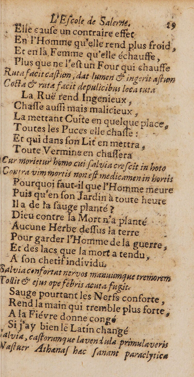 de. jtm Et enlà, La merrane Cuí Toutes les Puces elle cha Haee na planté? |. i x e la Mortn'a planté - &gt;. Puis qu'en fon Jardin à toute he ure “A fon chetif individu, .-