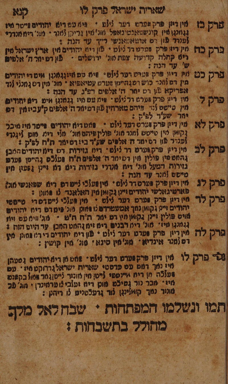 | שארית ישראל פרק ליי ‏ - סנא שרק מ פֿין 5 פֿרקאפרט רער צום * פימעפרש יתודיט פייטר מיז 4 ננמק ין הוכשטאכטינאפל מוכ'מין | ריק גר * מו ימרי (פנחד פֿון רש אוטאמאנשי רייך עד הנה + - פרק כח מין ריז יק טערט רר גיוט + פֿון די והודים מ ארץ ישראלפין - / % ל ה קדושה + צפת מל ירושלום - 5 רטיר ה ' אלטים .6 !יש הבה ' פרק כט 1 דיון פרק װערס דער !1+ זימ פס זיון | :0 | מין רט ונר כוש רשגהייטן חערס עטיאפיא * מונ' מין רט חכנ ד ש א אפריקא 5 רס ימר ה' אלפים רפ'נ עד הנף : ר - ! מץ ריט פרק פערט ררני[ט: ! שי נעט מיז גִנְמנגן ויפ רים יחורים ‏ יי מץ ססס 1 פיהם מא ו ייה אלפים ק'עביומץ 67 ייר הקיר ליק ו פרק לא פין דיין פרק זערט רער זמ - פטדימ יהודים פטר מו מיבם- = נגַקו) פין טייסט [מגר 18 ' פולין פיתס מוכ' מו רית מוס גר |‏ עגר פֿו רסימר ה אלפים שע'ר בי!רטימר תח לפ'ק + = - | לב פין דיץ פרקוערט רר גיוז ' רימ גזירות. רט: דימ יהודיסהלוב) ‏ | ? ?‏ גהסטשי פולון מין רטילור ה' אלפים חח װע1כס גהיטן פערפ - 8 גזרות המעל חוני דיח מטררי. גזירות רים רמ קל עו חן 2 .- סס ור ץד גת 51 פרק לגֿ. סי ריון פרק װערט, ורר 1 ₪ װע5י ישרפ | ₪ שפאנשי מ פרק ל וי ריון פרק פערג ס רערט הי מין ופ {כי נייסרסה. ה סיסטי. יי א יתוריס; זי גקוון נסך זשטרך וק 0וכ פימדפ רימ' יהורים = משפלץ ₪ אי ייג יור תח ה'ט * מו וימ עס ויא = = גג שיו מונ' ריט רבֿני רימ זימ ןהחט המכן עד היוט הוה +. פרק לח פֿין ריון פרק פערט דער ליוט * פון דים יהודים רירט 6 יי אי רש מל אינדיא: * מג'מץ סינא ! פול מין קושין : : ₪ סי פרק לו מין ריון פ א יוט * פסט פן רימוהודים. גפעהן- 4 יט / סיו כמך רמש 6 פרטטי שארות ישראלגררוקט מו' עש ‏ - 5124ה &gt; רימ ויינספי [סן מין וכו לייסן ור אווובקפנט - - מיו* מבר נור גטיכֿט מו רים זע!בי 5 פרמיכרן + ב פֿל, | מונור מ קוויען ₪ גָרעכטנים 9 חק / תמו י ונטלמו המפתחות ‏ שבחלאל מלן | א 0% &gt; מחולל ל בתשבחות ג 5 : וינ וויסרי והודום.