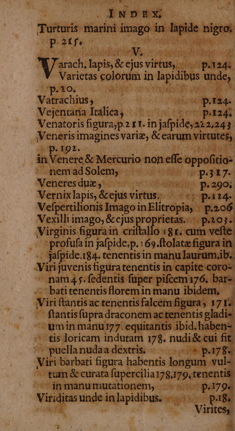 | heir i | Vatdichiuty: n bonas m Vejentáda Idliéas vitai et pin 124. Venatoris Dine ps »fLin Wo d Venerisi imagines variz; &amp; earum vi 71 rtu d P. BOE. : up P ken bea curio. noneffe oppol od i ^ nemadSolem| ^. ^ m | gueducet MP M iR vint h manu tionem, da I7 » - unde in bpm. zoo pBE NN Virites,. E