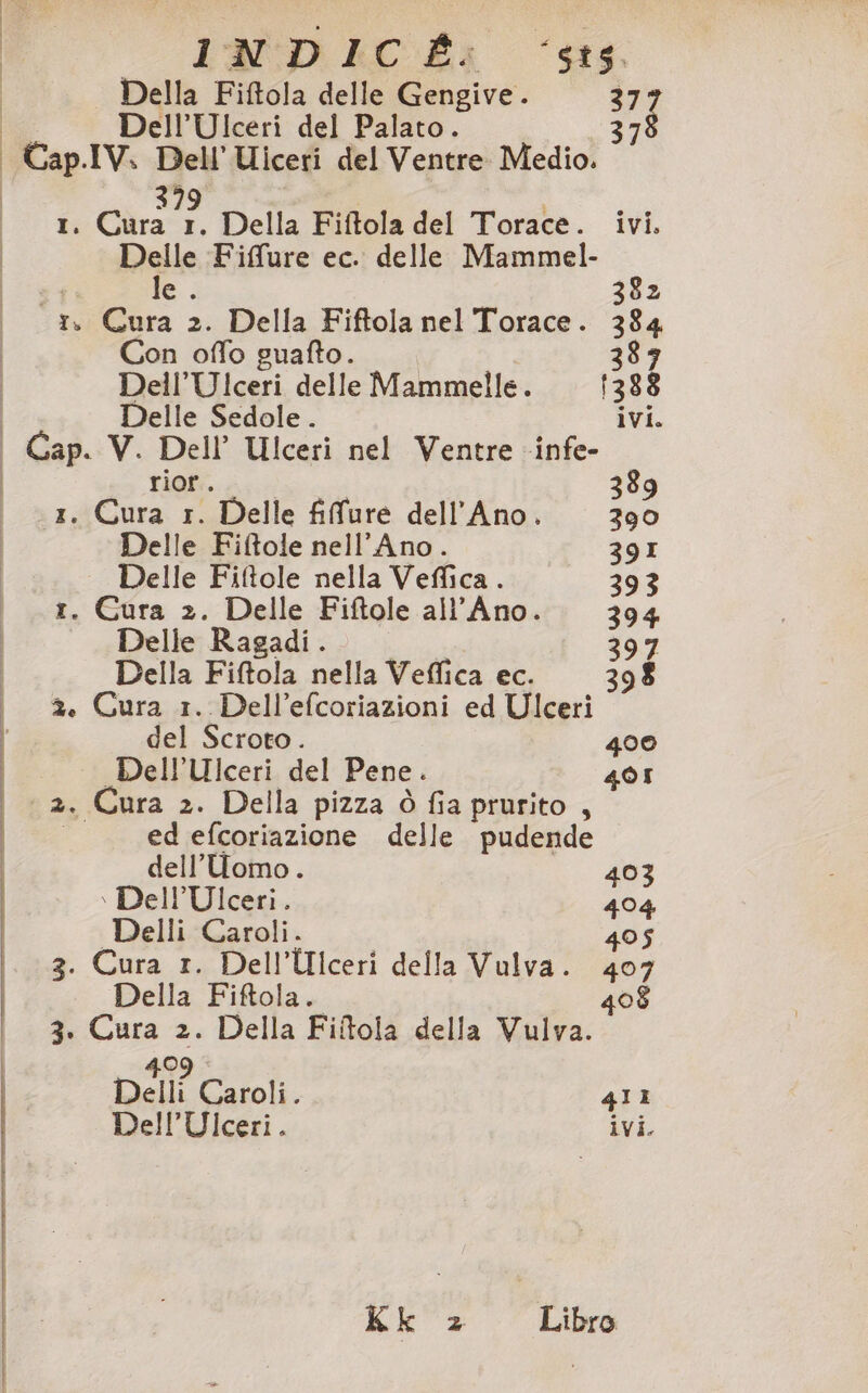 INDICE: ‘935 O Della Fiftola delle Gengive. 37 Dell’Ulceri del Palato. x Cap. IV. Dell’Uiceri del Ventre Medio. 1. Cura nÒ Della Fiftola del Torace. ivi. Delle ‘Fiflure ec. delle Mammel- 34 fe. 382 1, Cura 2. Della Fiftola nel Torace. 384 Con offo guafto. 389 Dell’Ulceri delle Mammelle. 1388 FT Sedole. ivi. CapV deg Ulceri nel Ventre -infe- 339 dI dora % i Delle fifure dell’Ano. 390 Delle Fiftole nell’Ano. 39I Delle Fiftole nella Veffica. 393 r. Cura 2. Delle Fiftole all’Ano. 394 Delle Ragadi. 397 Della Fiftola nella Veffica ec. 398 2. Cura 1. Dell’efcoriazioni ed Ulceri I del Scroto. 400 Dell'Ulceri del Pene. 4OI | a. Cura 2. Della pizza ò fiaprurito , ed ae delle pudende © | | dell'Uomo. 403 \ Dell’Ulceri. 404 Delli Caroli. 405 3. Cura 1. Dell’Ulceri della Vulva. 407 Della Fiftola. 408 3. Cura =. Della Fiîtola della Vulva. Dell’Ulceri. ivi. 409 Delli Caroli. 411 | kk'a Libro