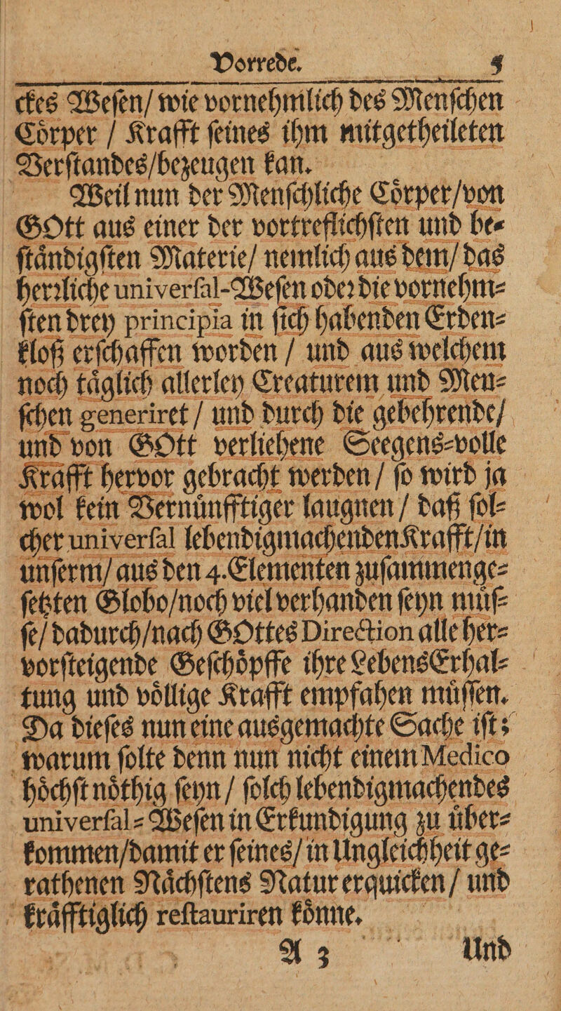 Weil nun der Menſchliche Coͤrper / von 5