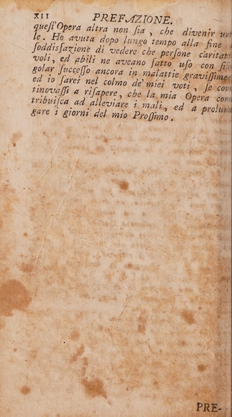 PREFAZIONE. 3 queft Opera altra non fia, che divenir ‘wma le. Ho avuta dopo lungo tempo alla» fine. ‘perfone caritat &amp;, è ‘ n)