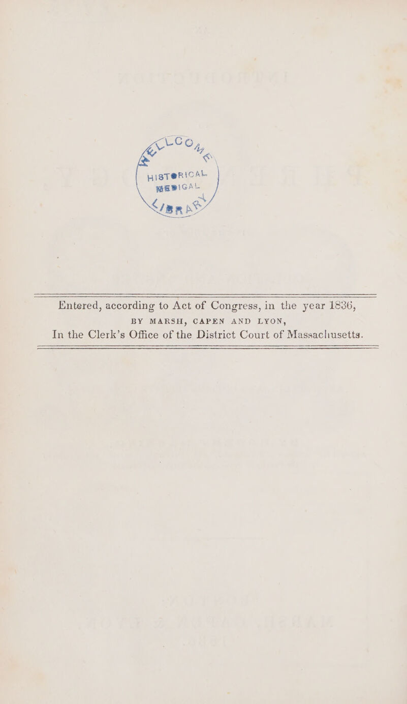 BY MARSH, CAPEN AND LYON, In the Clerk’s Office of the District Court of Massachusetts.