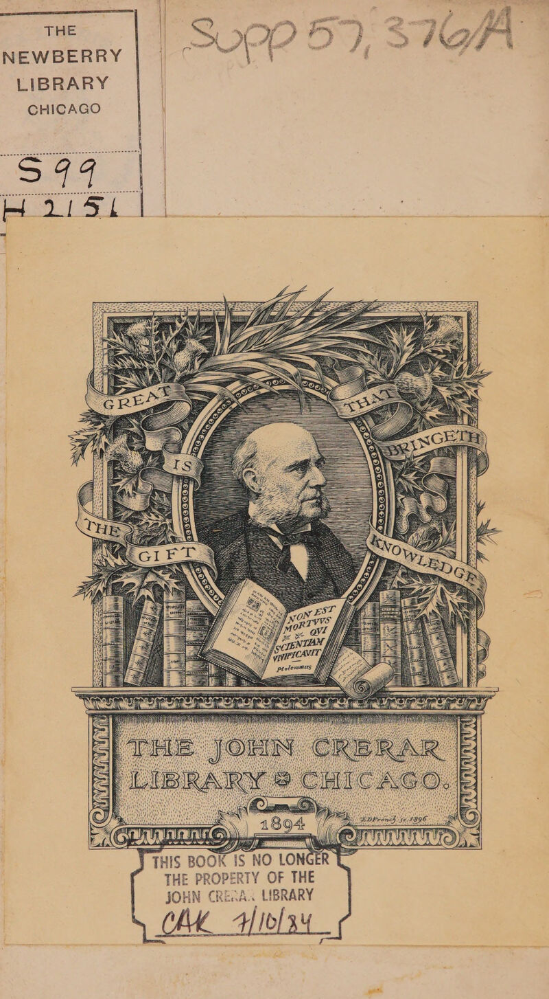 me || 250057 NeEweerrRY | | OV LIBRARY | CHICAGO ! ast Veruwrew oN &lt;8 Tins BOOK IS NO LONGER | THE PROPERTY OF THE JOHN CRESA. LIBRARY FLIb