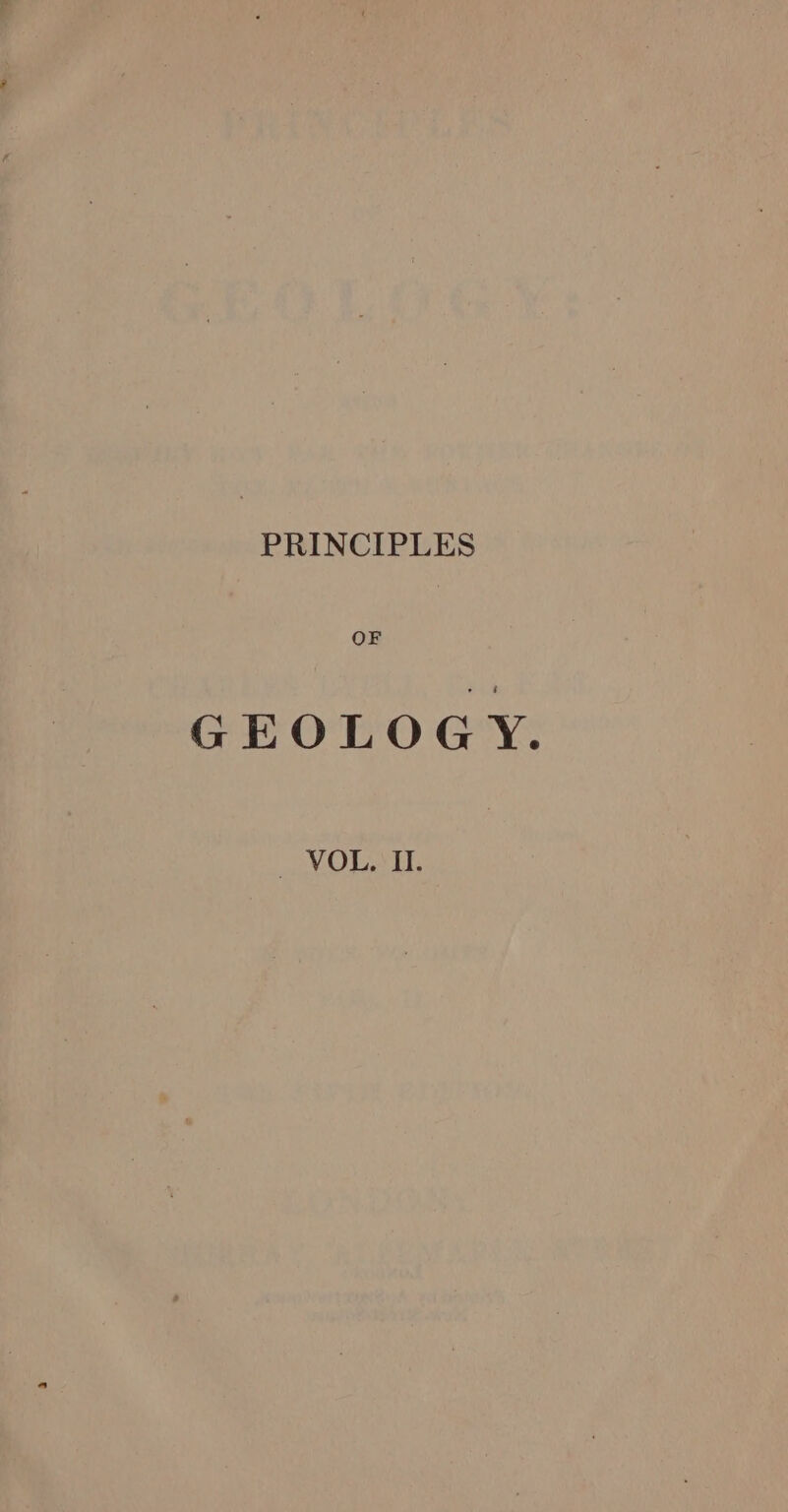 PRINCIPLES GEOLOGY. _NOLSU.