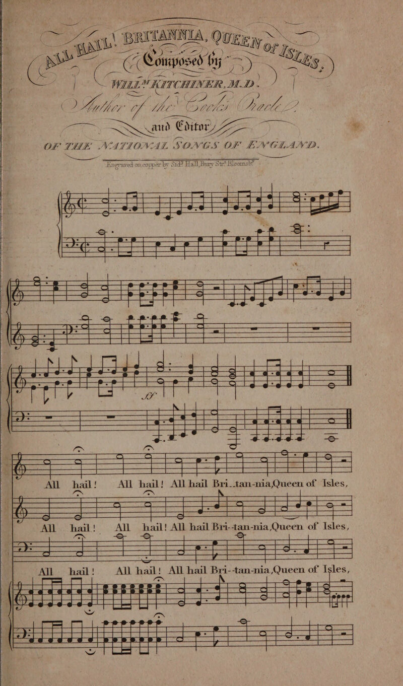 Peer, a — qe res | ss | oo Sia a — ie forks WILL KITCHENER, UD ( Ra i oy Yf Mer | Lhe J Cree, = i Gia pene ) Cditor, Z f= OF THE NATIONAL SONGS OF ENGLAND. ae = ° 2 a 5 fo on ae Cees i Sonne S S S = All hail: AML hail! All hail Bri--tan-nia Queen of Isles, =e e—e cere | All hail! AML hail! | All hail Bri- ag otee Sab ad of oo i \ eect ser = [Eterreressseissee pa te