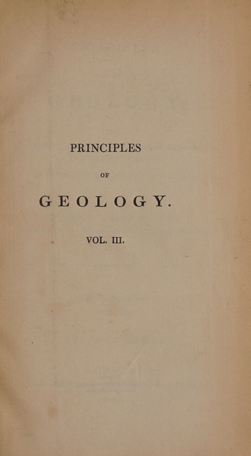 OF GEOLOGY. VOL. III.