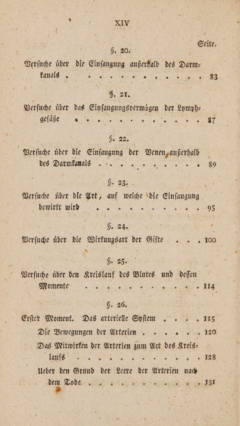 i 3 35 Seite. — # kanals een lee e 8 5. 21. Verſuche über das Einſaugungsvermöͤgen der Lymph⸗ gefaͤße 8 „ 5 8 . 0 ° 0 27 He 22, Versuche uber die Einſaugung der Venen, außerhalb 2 deg Darmkanals ER * + 5 + Be ae * © 89 H. 23. i Verſuche uͤber die Art, auf welche die Einer bewirkt wird een ĩðàÄVVV nr re ØB 65:24. | , Verſuche über die Wirkungsart der Giſte . . 100 §. 25. 5 Verſuche uber den Kreislauf des Blutes und deſſen Momente 7171. SEN lg gere ES EA | 6. 26. Erſter Moment. Das arterielle Syſtm. 115 Die Bewegungen der Arterien 120 Das Mitwirken der Arterien zum Act des Kreis⸗ e ere er AN RER Ueber den Grund der Leere der Arterien nach . dem Node , le ?;] BRGSR Rk RN |