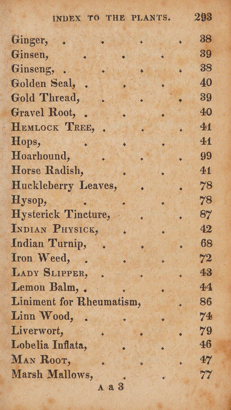 ere 225) ae tr Gold Dheend,.. be Hoarhound, — : Hysterick Tincture, - : Liniment for Rheumatism, 44 Ad 8 87 42 68 v2 OER CRN Ree RELIG Saget