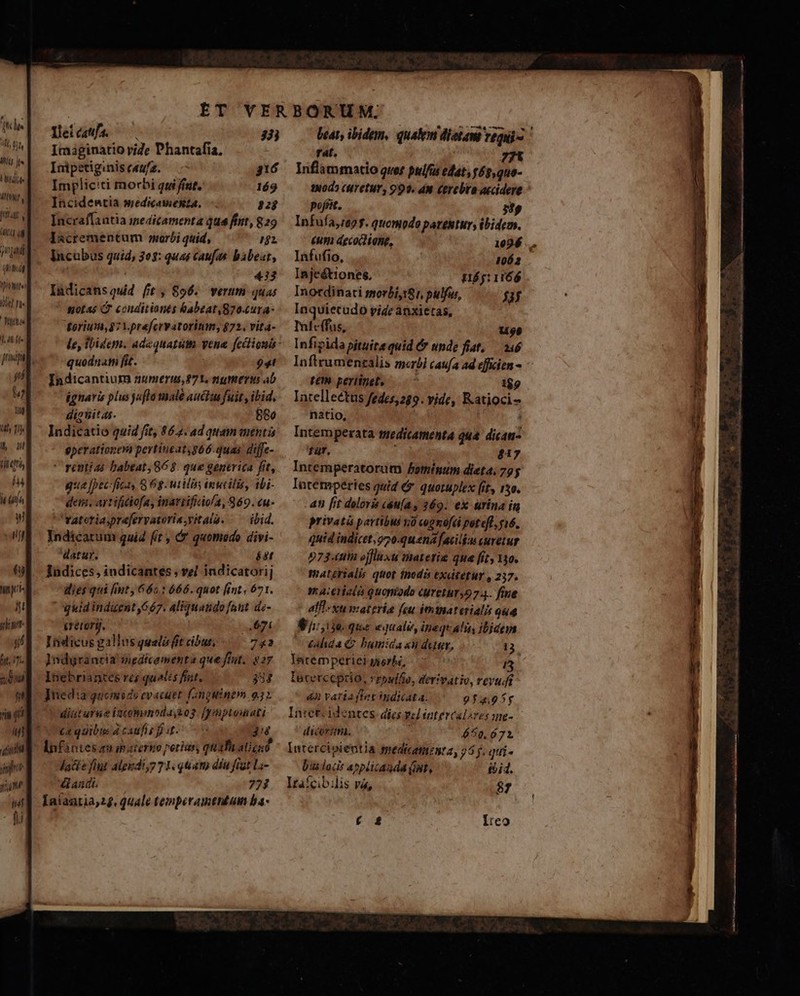 ' lis RT LT] Jl Hrtde AMT LITE UE jg qum thu nh 4t] Te Bm 1.45 ffe [! dfi ni. 8 gunt. if m na yim tidf Deicawfa 8 Imaginatio vide Phantafia, Intpetiginis c4ufe. gió Impliciti morbi qui fint, 169 Incideutia sedicamenta. 222 Incraffantia medicamenta qua ftnt, 829 Ixcrementum orbi quid, 2 Incubus quid, 303: quas caufa. babeat, | 413 Indicansquid fit, 896. verum quas siotas Ó conditiants babzat,870.cura- Eorum, 87 V.prefcrvatoritm, $72. vita- quodnatu fit. 94 Indicantium numerus, $971. numerus ab ügnaris plus jafla walé auctzu fuit ibid, diotitas. 586 Indicatio quid fit, 862. ad quam mentis gperationevi pertineat g66-quas dijfe- ' rentéaé babeat; 86 8. que generica fit, gua [pec fica, 86g. utilis inutilis, tbi- dem, art ificiofa, inartificio/a, 969. eu- atetiasprafervatori«,vitala. ^^ ibid. Indicatum quid fit , &amp;' quomodo divi- datur. ést Indices, indicantes , ve] indicatorij ilies qui fimt, 660: 666. quot fint 671. 'guidinduent,667. aliquando font d«- iretory. | m Indicus gallus qualó fit cibus, 7343 ]ndgranria wigdicementa que fnt. 927 Inebriantes res quodis fiat. 333 ]ned:a gocmodo evacuet fmpuinem 0.52 diatursue iqcomsnodayzo3. [Jénptoinati ca quibus d caufis it. 44 Infantes au imaterto petias, quaft aticuó. dacte fit algdi,7 7 1. quam dia fiat Li- dandi. 773 Iaiaatia, 28. quale temperamtttuin ba- [eats ibidem, qualem dietam requi - fat. 727 Inflammatio quer pulfas edat; fép,quo- 140d» (UretUY, 999. d Cerebra accidere pofítt. $9 Infufía,:e2 f. quomodo patentur, ibidem. £um decoctione, 1026 Infufio, 1062 Injeétiones, nág: 1166 Inotdinati morbis:81, pulfu, jj Inquiecudo yide anxietas, Infcffas, up Infipida pituita quid &amp; unde fiat, — 146 ten. pertinet, 1$9 Intellectus fedes,289. vide, Katioci- natio, Intemperata medicamenta qua dican- für. 817 Intemperatorum bominum dieta, 725 Intempéries guid (y. quotuplex [it 130. 4U [it doloris «éu(a y 269. ex urina in privatü partibus 1à copnofei potefl, yi6. quid indicet, 920.quena faci: curetur 273.(in offlaxu materie qua fit, 130. materialis quot ínodis excitetur , 237. yv:.aceriala quoniodo curetury97 4. fine affl- xu vratería feu iminaterialis qud 8,136 qu e gaate, inequalis ibidem Jatempetieigsorhó | — 5 Iucerceprio, vepsií&amp;o, derivati, revuft &amp;A variafiet dicata. 9f4.955 , dicorttna. 650.671 Intercipientia smedicatttenta, 25 j. qui« bus locis anplizAg da (int, $£i4. Irafcib:lis và, 87 I:co ! ET 4 5. acti o Ec, ei. 7€ ai. ualle DT He aci — aire o iate MIA ui CB,