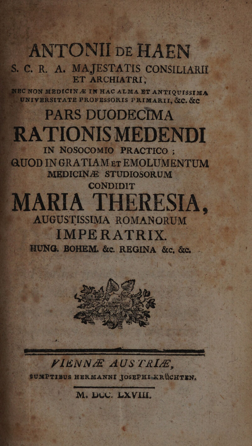 S d AF CHIATRI; | ! A TI HAC ALMA NT ANTIQUISSDRA. A» m - :MEDICIN E STUDIOSORUM - | CONDIDIT E Mua ROMANORUM - pU € POCTREM * x 3 , D N.  PX PRU e AUSTRLE, P engl HERMANNI JOSEPEIJRCHTEN, wor M Dec. LXVI, *