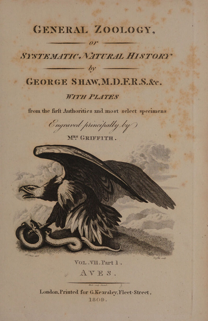 OF by ORGE SHAW,M.D.ER.S. Xe. WITH PLATES SS east y 7 ‘New deft O pes tee ed fotinieg jally by y CO } ee oh c VOL oVIl. P: ot 1 io) AVES. Neele weulp. “rand , London, Printed for G.Kearsley, Fleet- Street, 18O9.