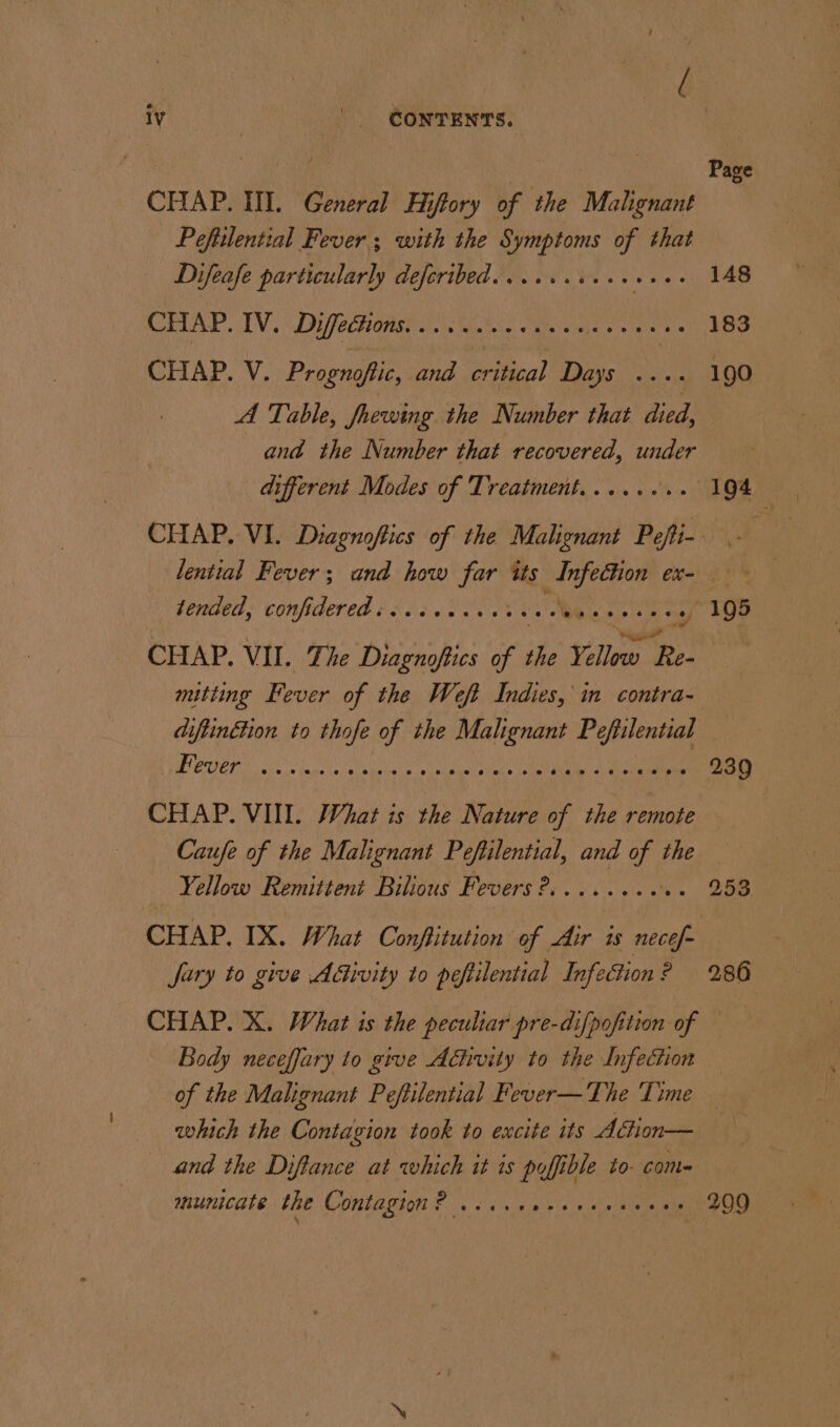 aaa | | Page CHAP. Ill. General Hiftory of the Malignant Pefitlential Fever ; with the Symptoms of that Difeafe particularly deferibed.. 1.0.00. sees 148 CHAP. TV. Du fechonist oes caine cine ee sss 183 CHAP. V. Prognoftic, and critical Days .... 190 A Table, frewing the Number that died, and the Number that recovered, under different Modes of Treatment...... .. 194 CHAP. VI. Diagnoftics of the Malignant Pefti-. lential Fever; and how far tts Infection ex- tended, confideredisssssss. A. Ver acde . 195 CHAP. VII. The Diagnoftics of ihe ee Re- mitting Fever of the Weft Indies, in contra- diftinétion to thofe of the Malignant Pefiilential — YU 81 4 pe PEE APU ORE RE Lr yen OES VERE te 7 239 CHAP. VIIL. What is the Nature of the remote Caufe of the Malignant Peftilential, and of the 7 Yellow Remittent Bilious Fevers 2.0.6.0. 253. CHAP, IX. What Conftitution of Air is necef- fary to give Activity to peftilential Infection? 286 CHAP. X. What is the peculiar pre-difpofition of — Body neceffary to give Achvity to the Infection of the Malignant Peftilential Fever—The Time — which the Contagion took to excite its Acdion— and the Diftance at which it is poffible to- com- municate the Contagion? .. i. oese cence «aus 209